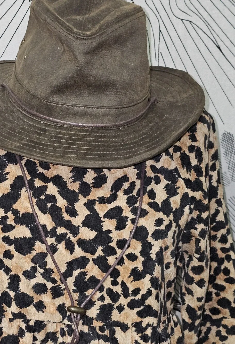 Irwin Brown Western Weathered Outback Hat by American Hat Makers Med 7-1/8
